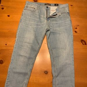 Light Wash Slim Fit Blue Jeans